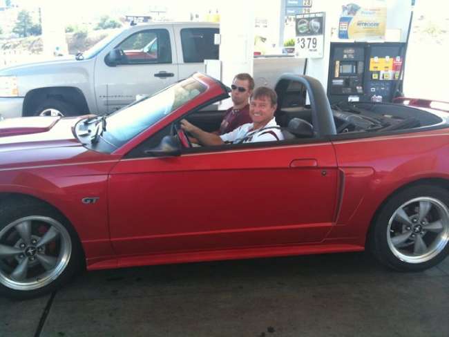 Greg drove the mustang on into Phoenix.